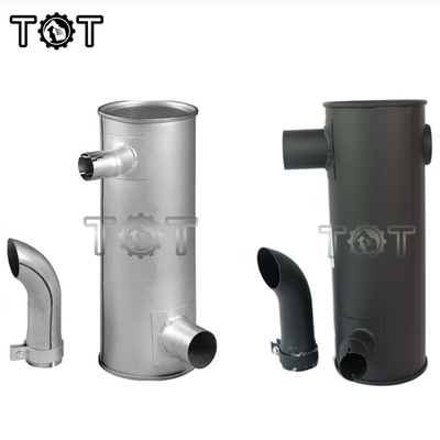 Silenciador universal de aluminio HD820 HD820-3 HD820-5 KATO Excavator Muffler del silenciador