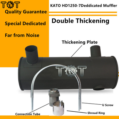 ODM de Engine Exhaust Muffler del excavador de KATO HD1250-7 6D22T