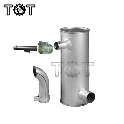 Silenciador universal de aluminio HD820 HD820-3 HD820-5 KATO Excavator Muffler del silenciador