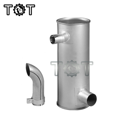 Silenciador universal de aluminio HD820 HD820-3 HD820-5 KATO Excavator Muffler del silenciador
